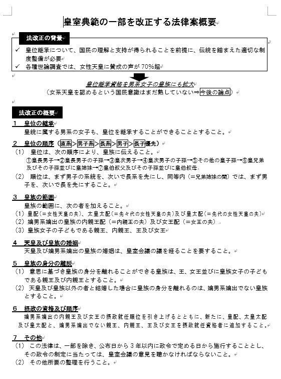 国民民主党の女性天皇容認論、中間報告