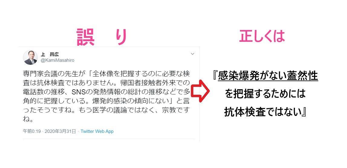 西浦教授と抗体検査と爆発的感染拡大の蓋然性