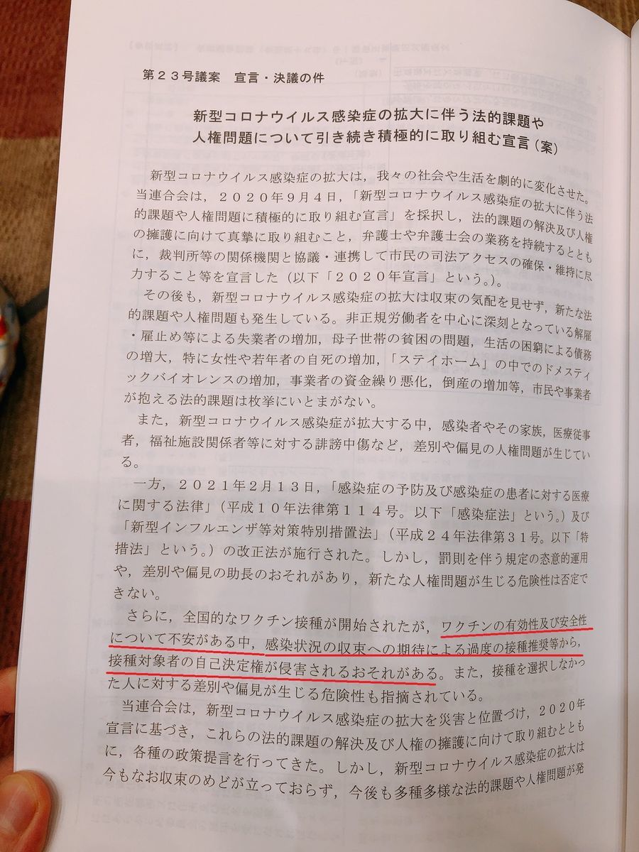 日弁連反ワクチン陰謀論