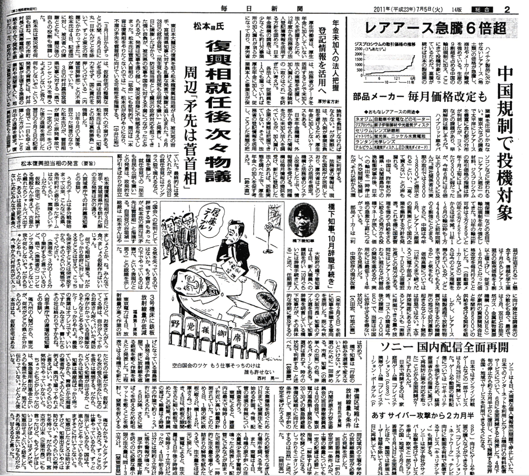松本龍「最後の発言はオフレコです。書いたらその社は終わりだから」