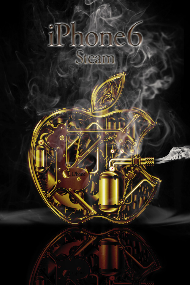 Iphone壁紙 Appleマーク型蒸気機関 Iphone 6 Iphone壁紙と凶の一言 若鶏の空振り