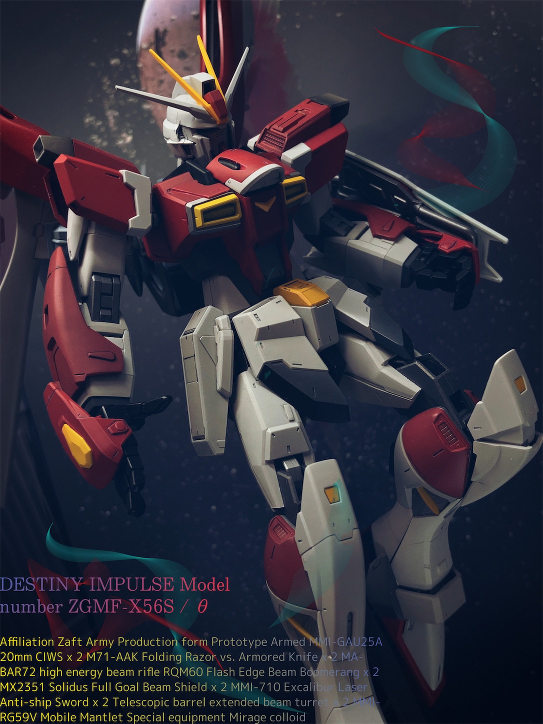 MG ディスティニーインパルスガンダム 全塗装 完成品 改修