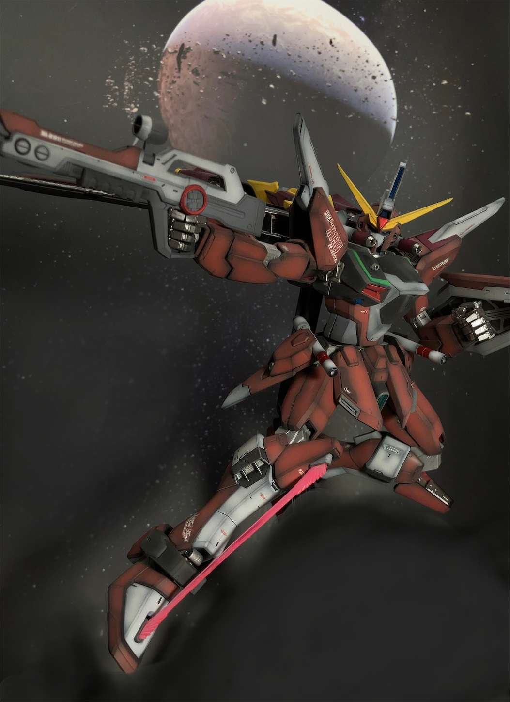 MG インフィニットジャスティスガンダム 全塗装完成品 MGインフィニットジャスティスガンダム改修塗装済み完成品 | MU