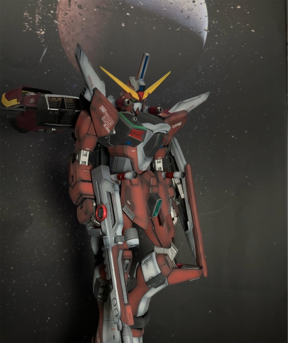 MG インフィニットジャスティスガンダム 全塗装完成品 No.49】MG インフィニットジャスティスガンダム 全塗装 - 猫髭