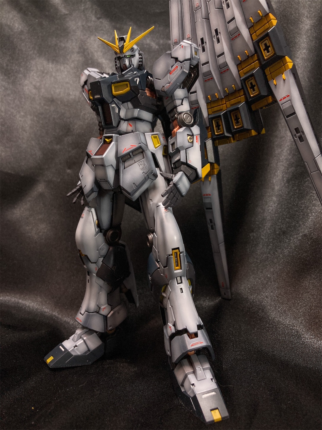 No71】RG νガンダム HWS 全塗装 - 猫髭のガンプラ制作ブログ