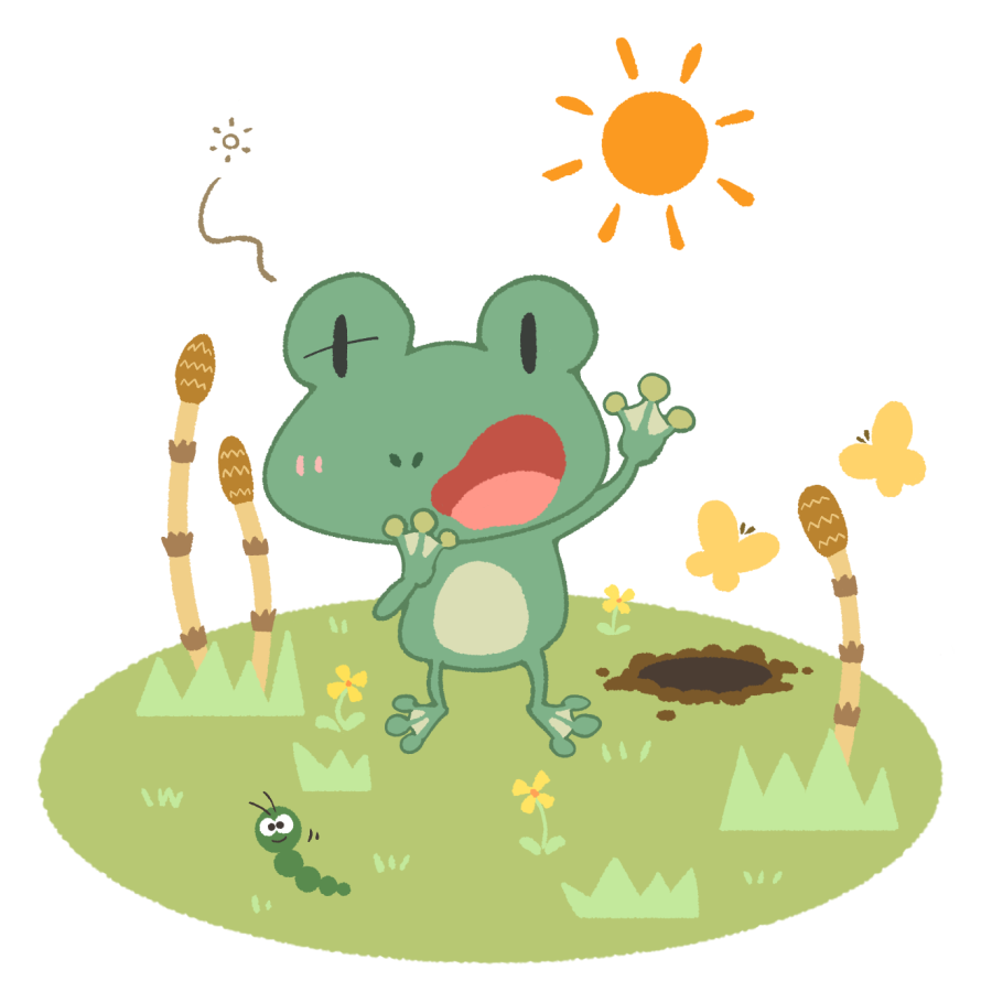 啓蟄のフリーイラスト