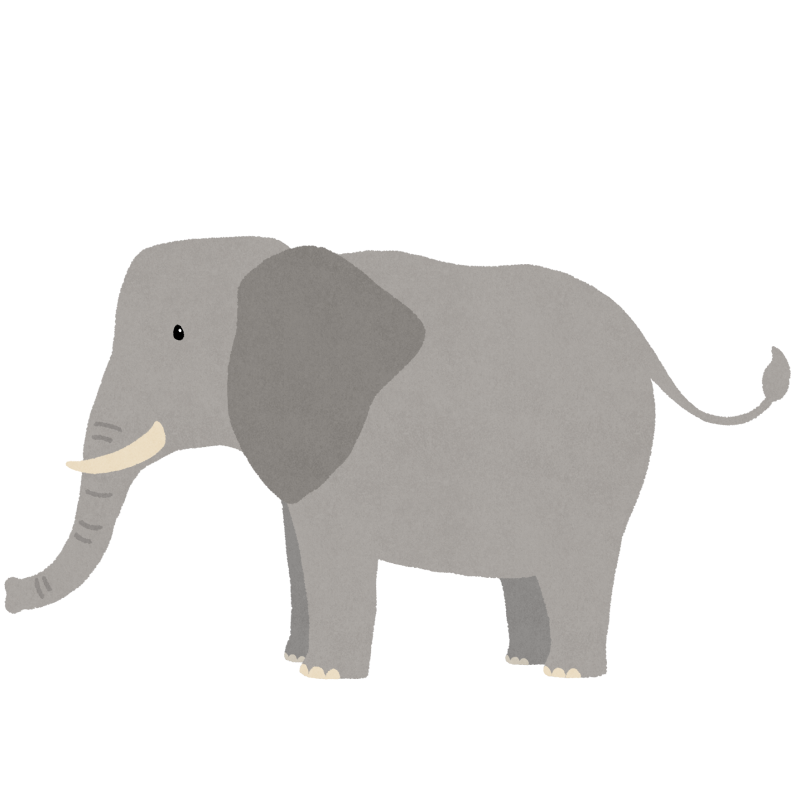 ゾウのフリーイラスト素材 - 無料のイラスト素材 タダ絵