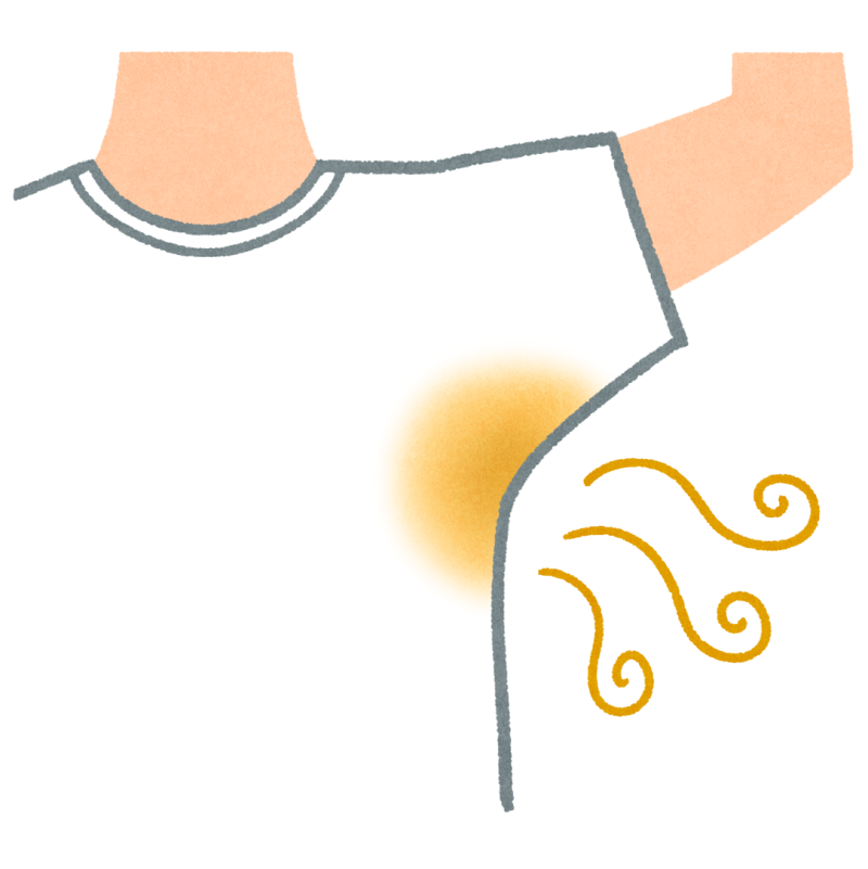ワキガのフリーイラスト