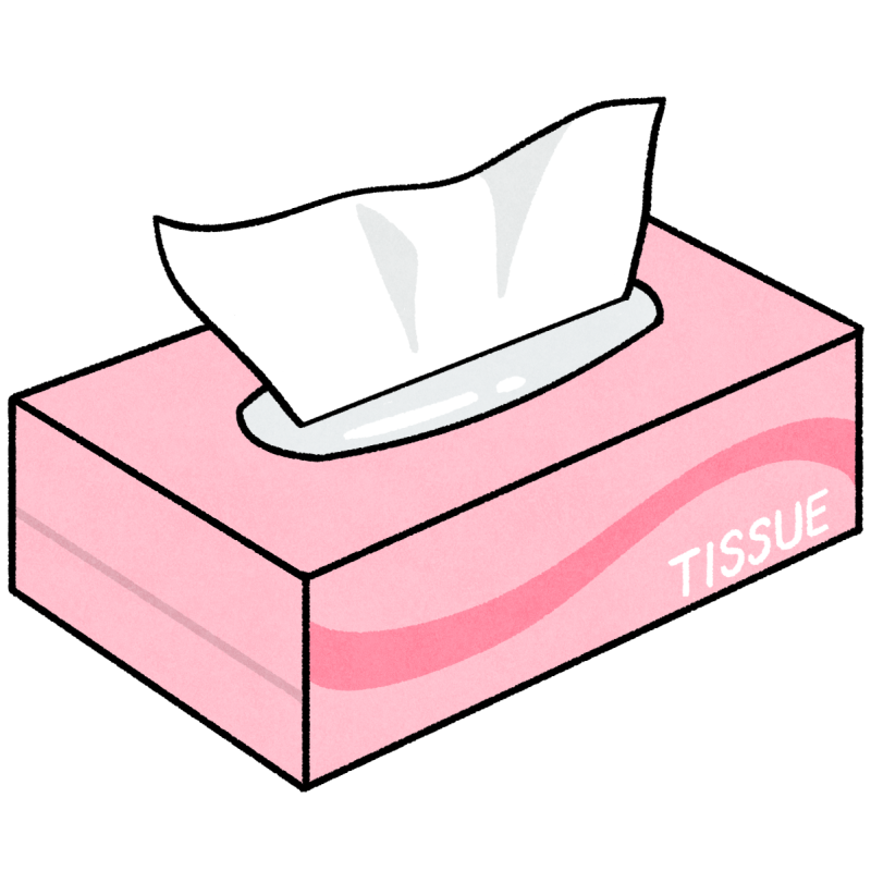 ティッシュのフリーイラスト