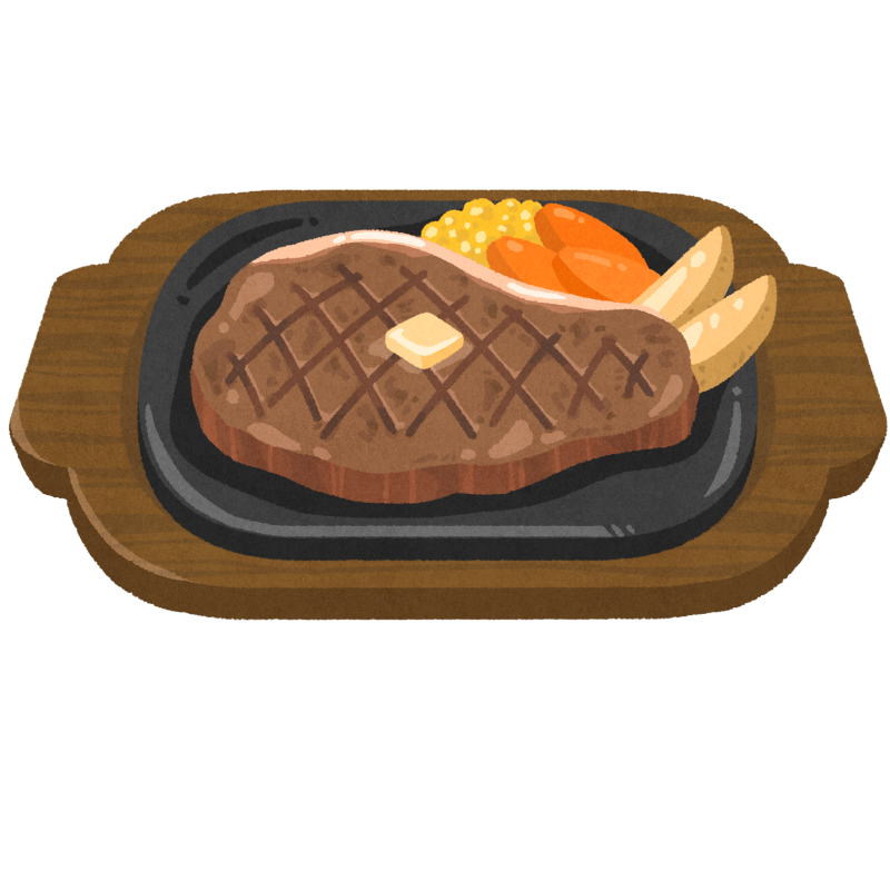 ステーキのフリーイラスト
