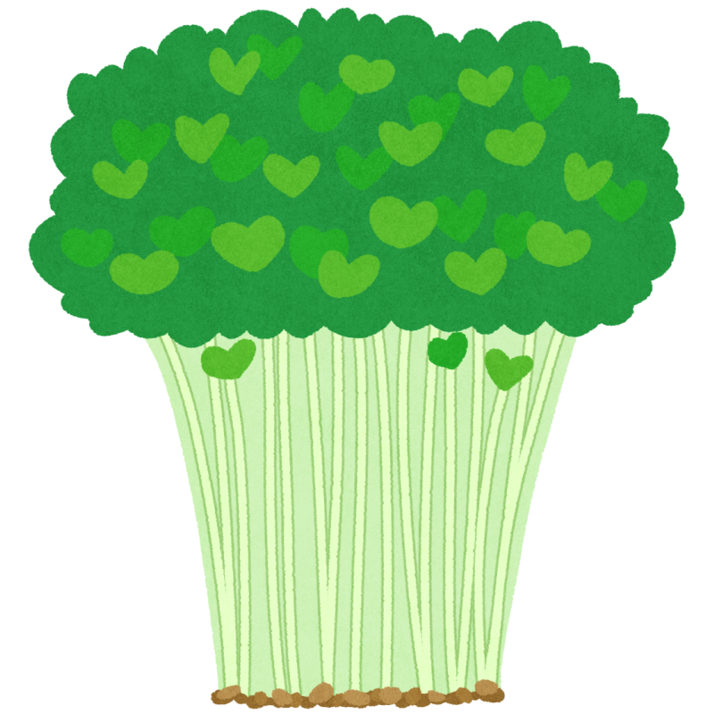 かいわれ大根のフリーイラスト