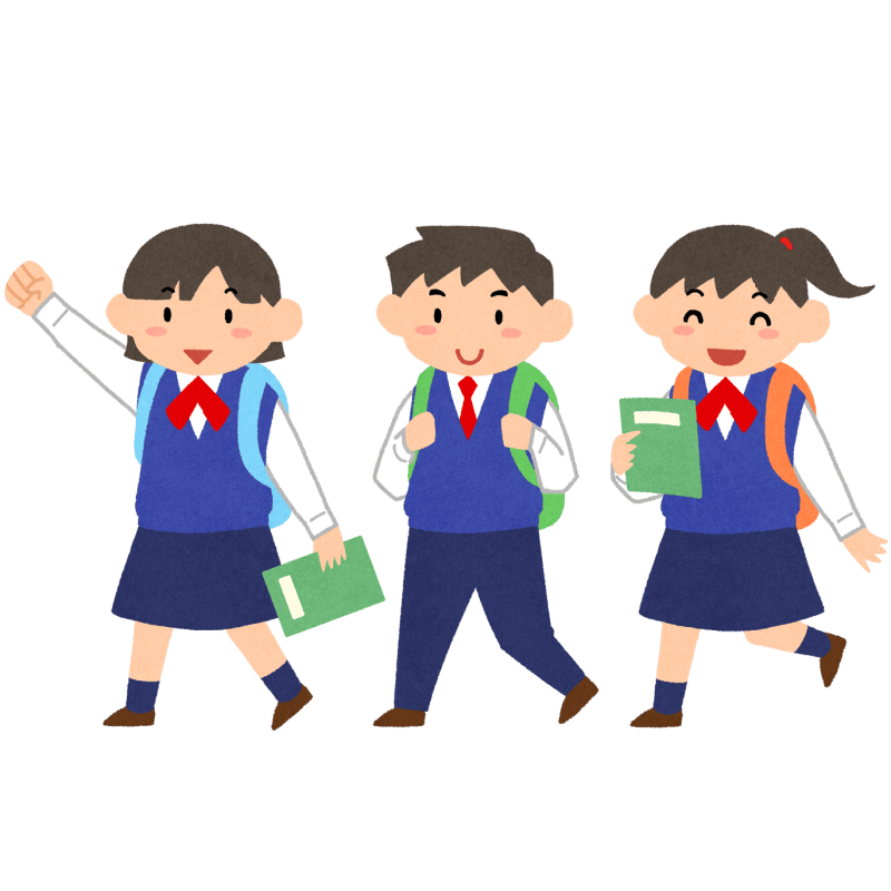 修学旅行のフリーイラスト