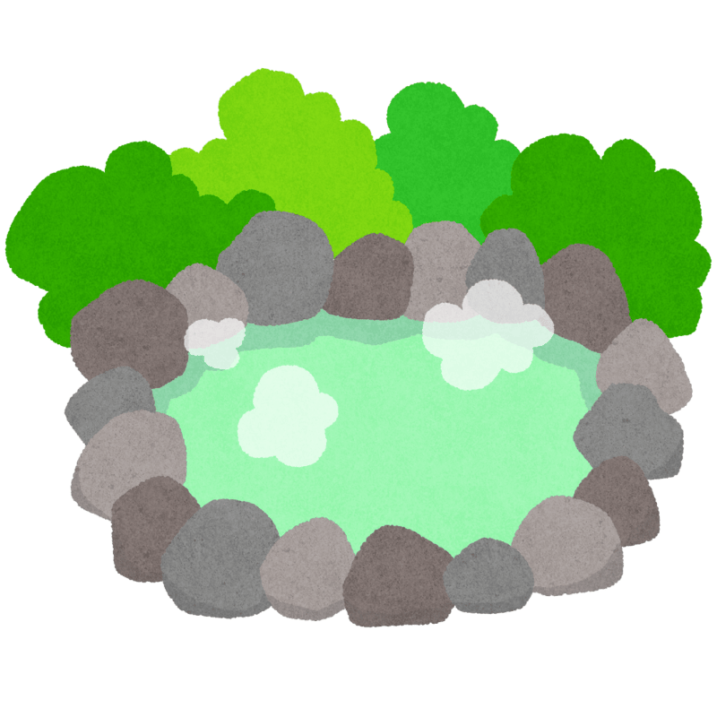 温泉のフリーイラスト