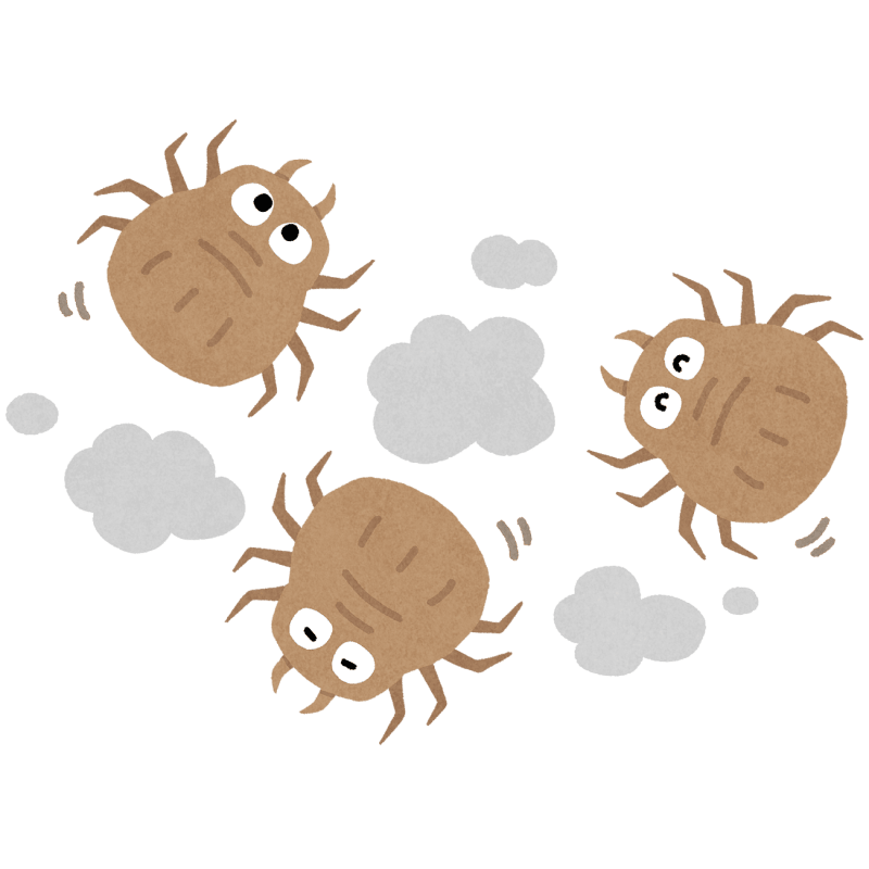 ダニのフリーイラスト