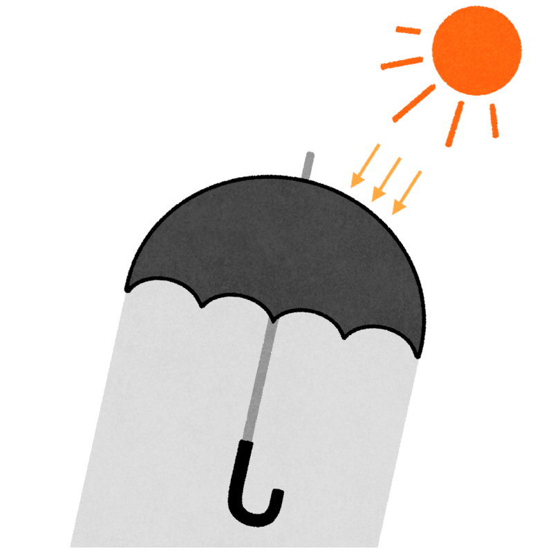 日傘のフリーイラスト