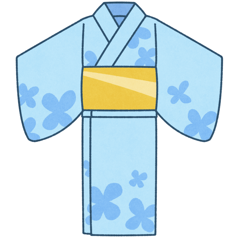 浴衣のフリーイラスト
