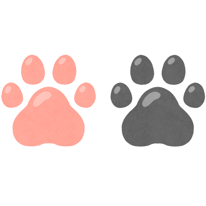 肉球のフリーイラスト