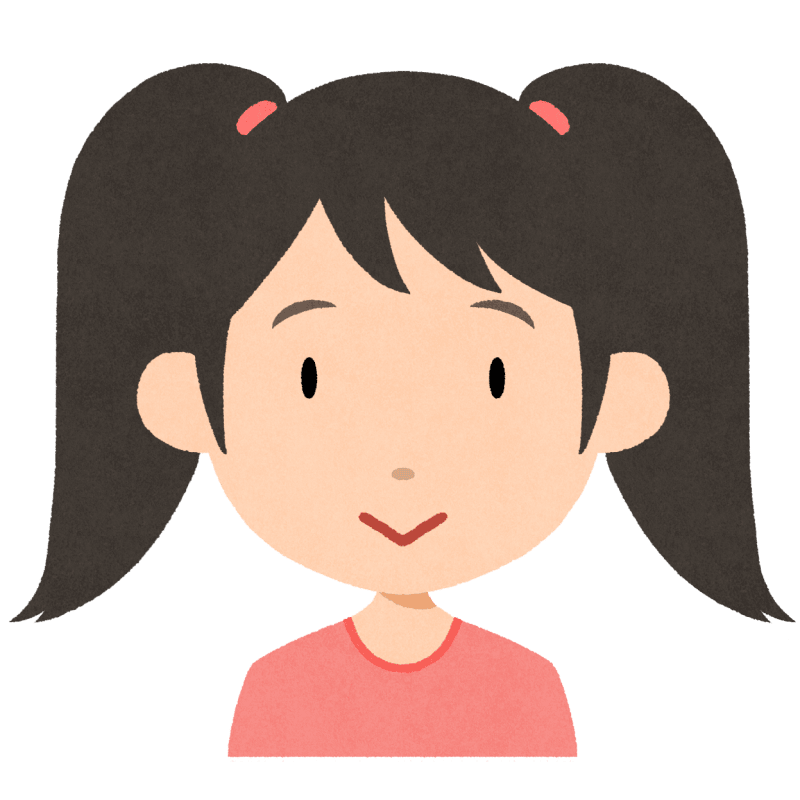 ツインテールのフリーイラスト
