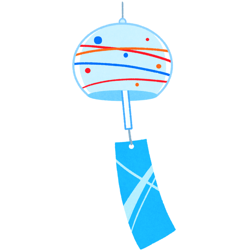 風鈴のフリーイラスト