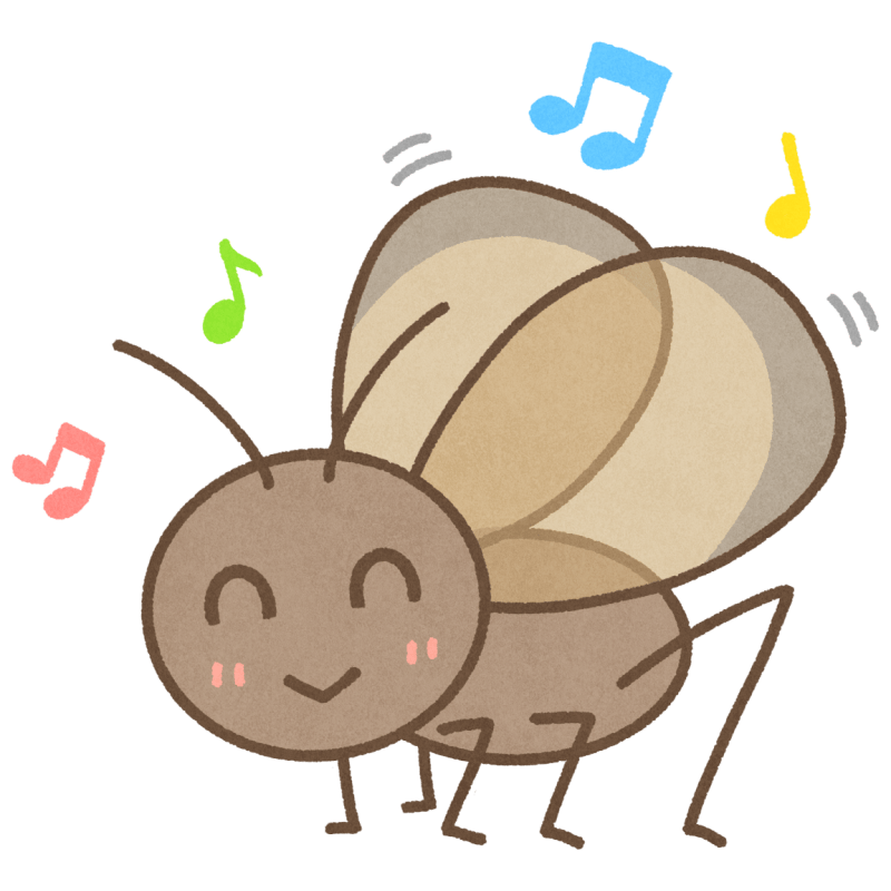 鈴虫のフリーイラスト