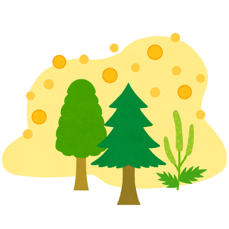 花粉のフリーイラスト