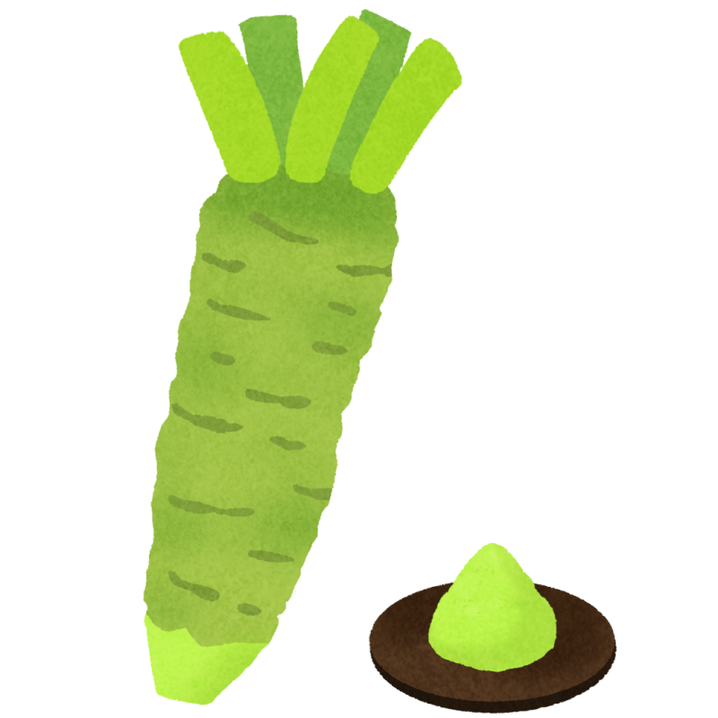 ワサビのフリーイラスト