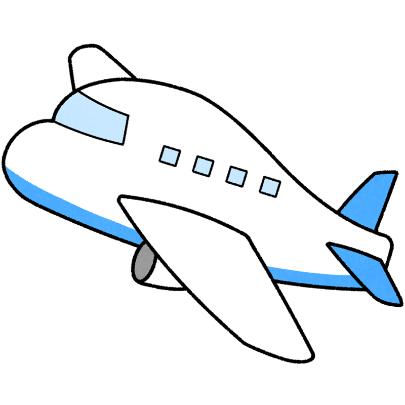 飛行機のフリーイラスト