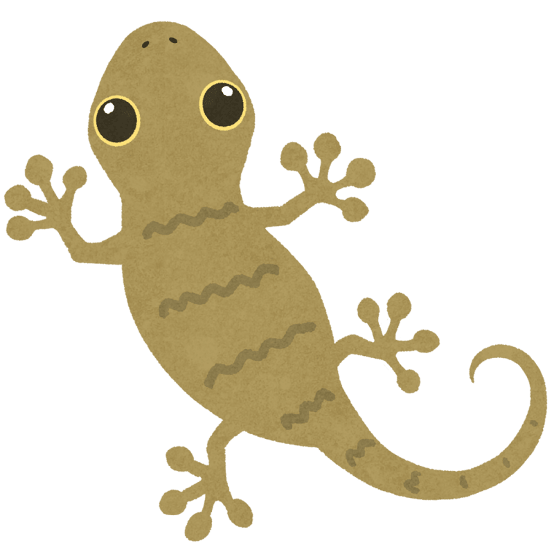 ヤモリのフリーイラスト