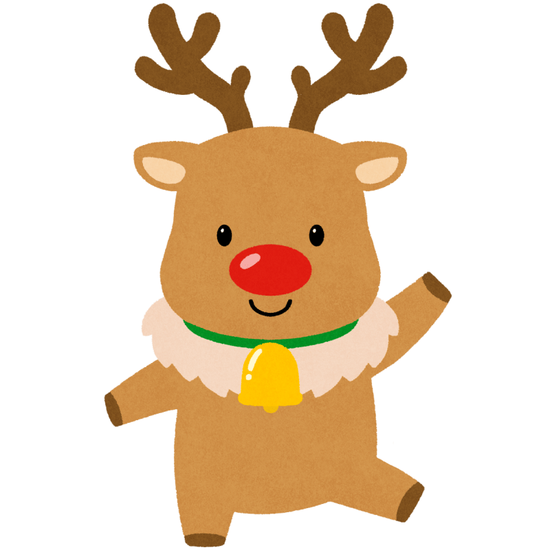 トナカイのフリーイラスト