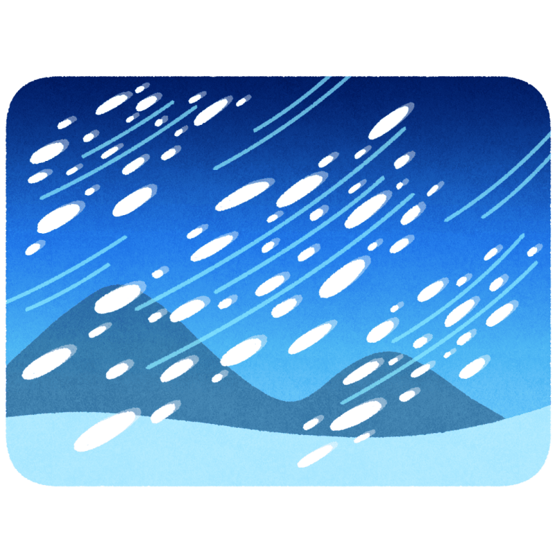 吹雪のフリーイラスト