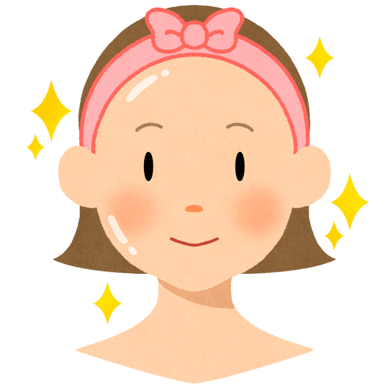 美肌のフリーイラスト
