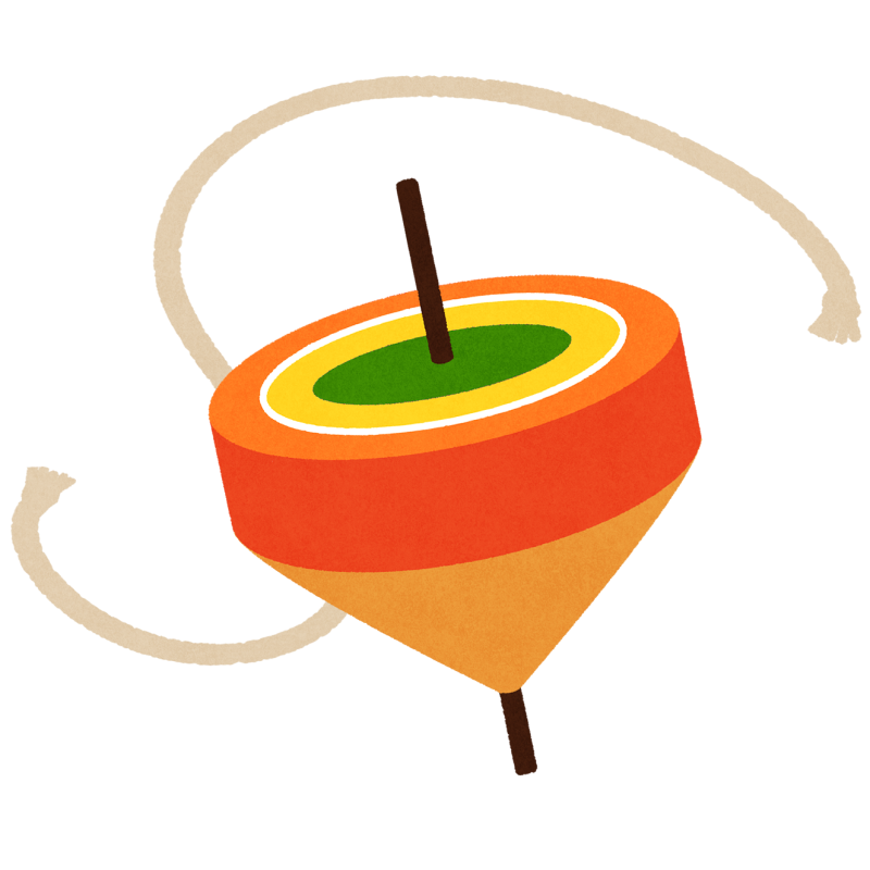 コマのフリーイラスト