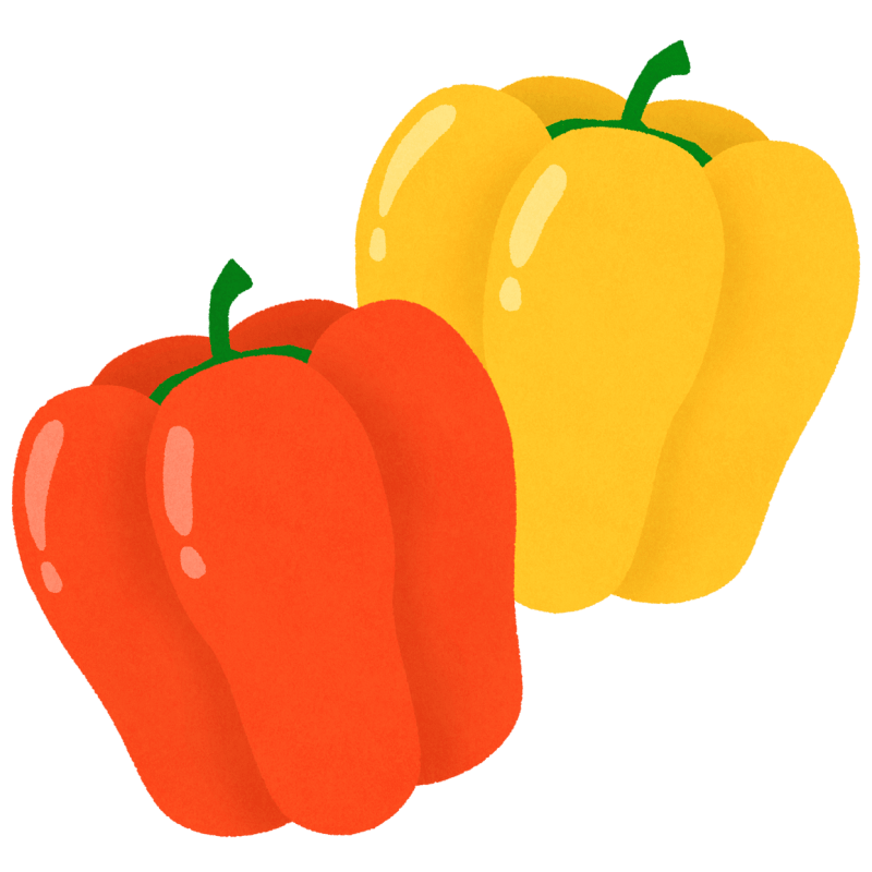 パプリカのフリーイラスト