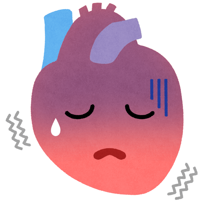 心臓病のフリーイラスト