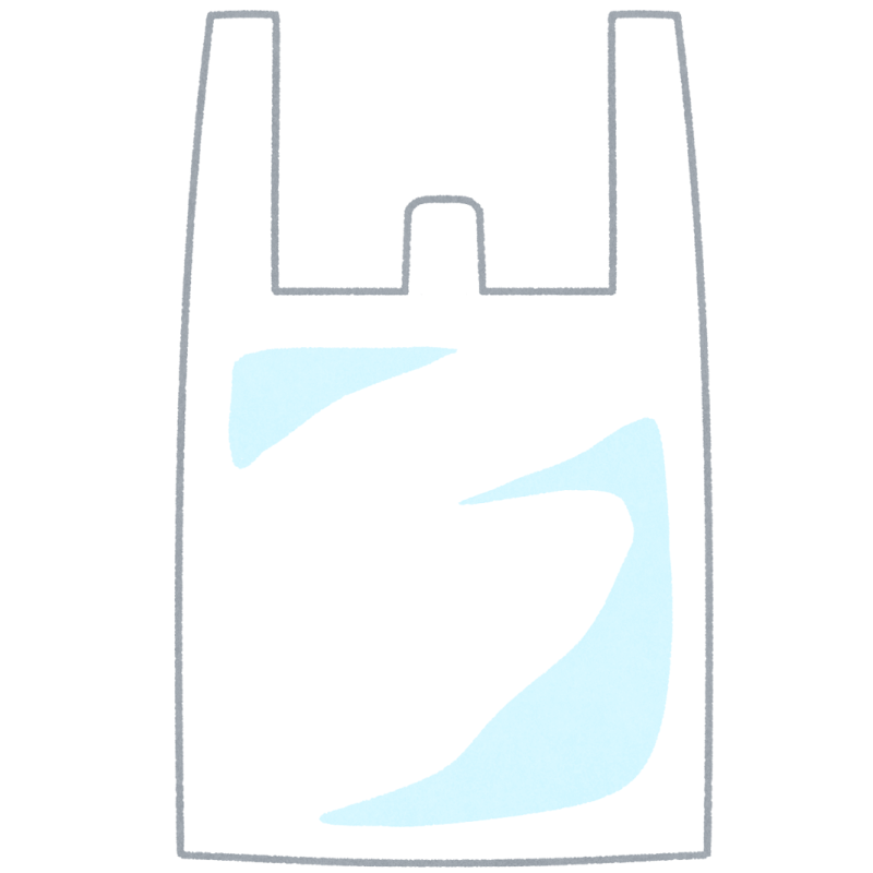 レジ袋のフリーイラスト