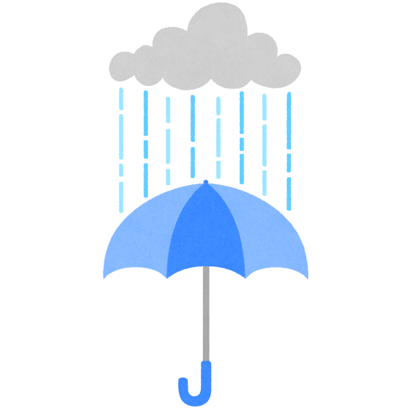 雨のフリーイラスト