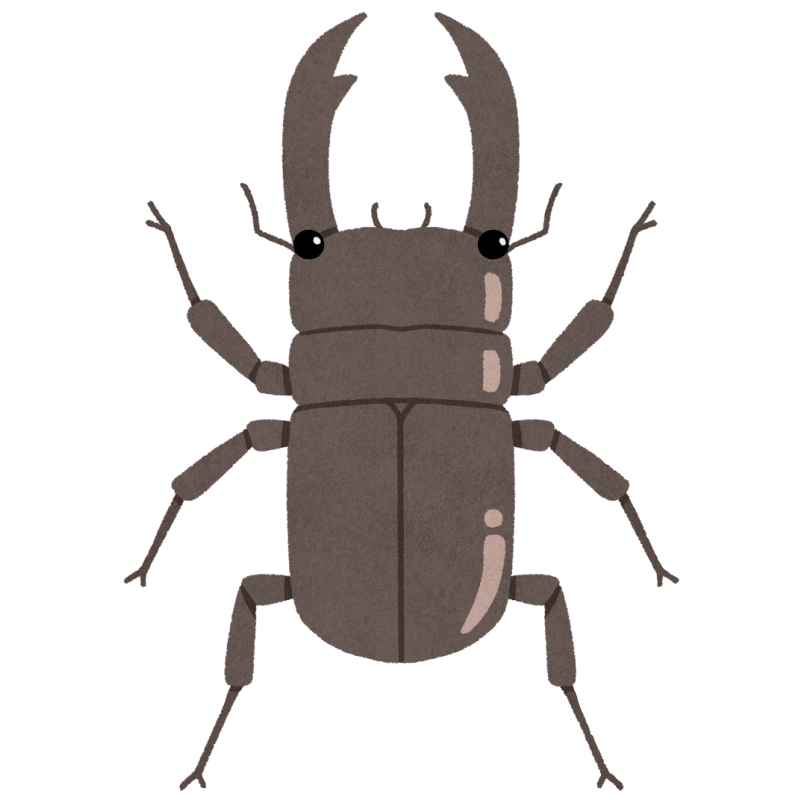 クワガタのフリーイラスト