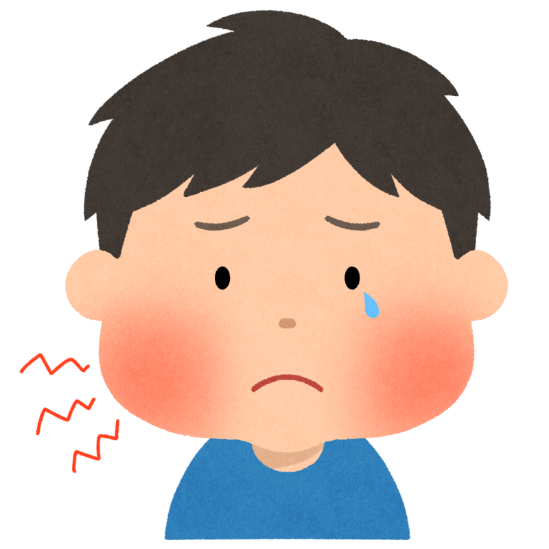 おたふく風邪のフリーイラスト