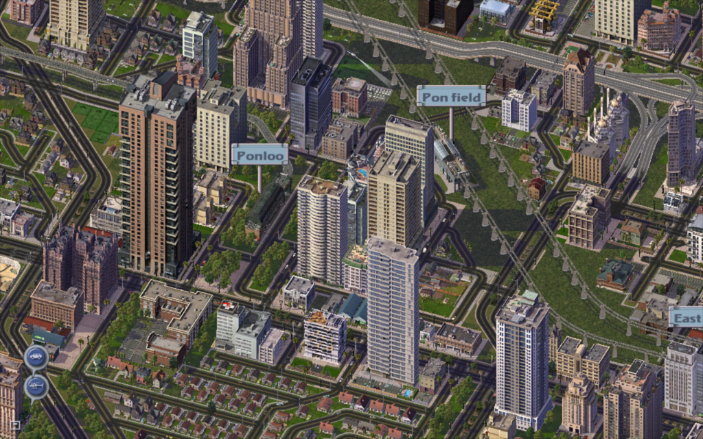 Simcity上で鉄道各社の縄張り争いを再現