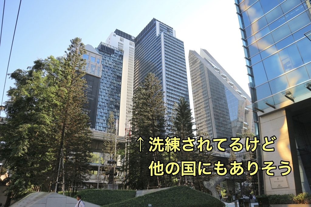 洗練されてるけど他の国にもありそうなビル群