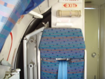 SAAB340B非常口座席