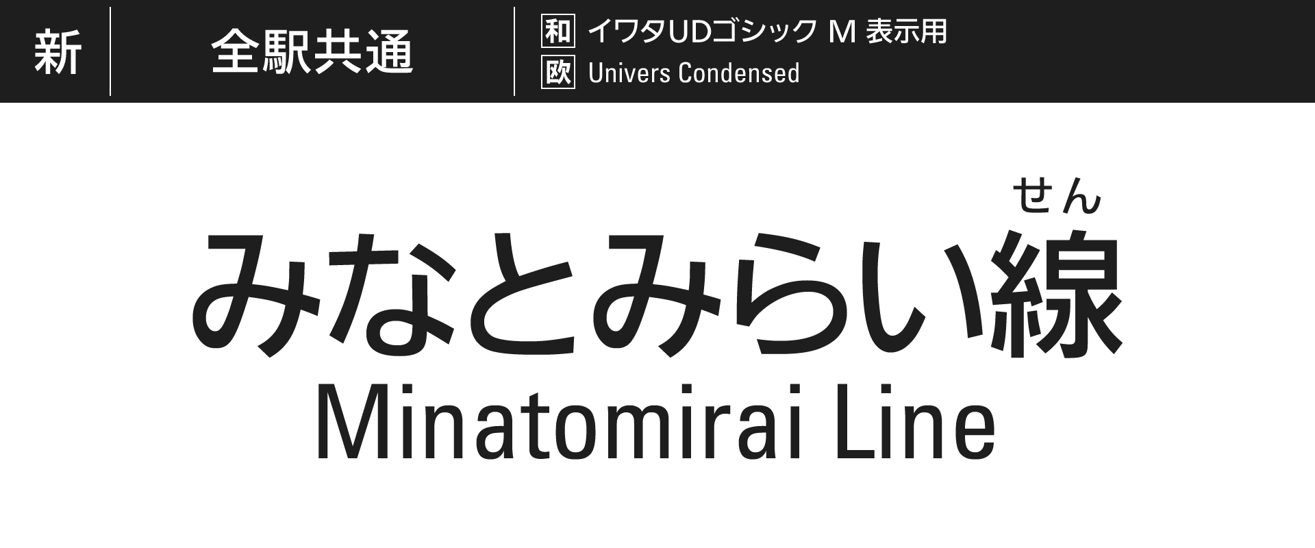 みなとみらい線 案内サイン 駅名標のフォントが変更された件 にしとこ叢書