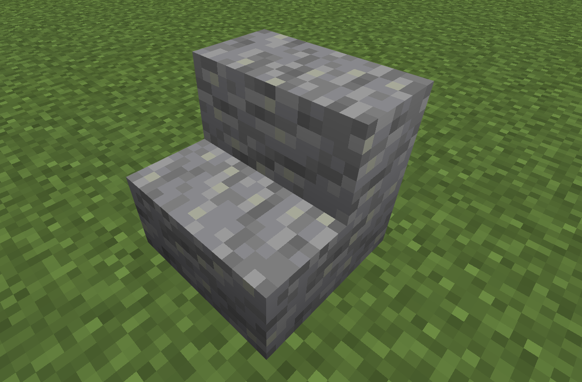 安山岩の階段の作り方と使い方[マイクラ][マインクラフト][minecraft] - Nizitanのマイクラwiki