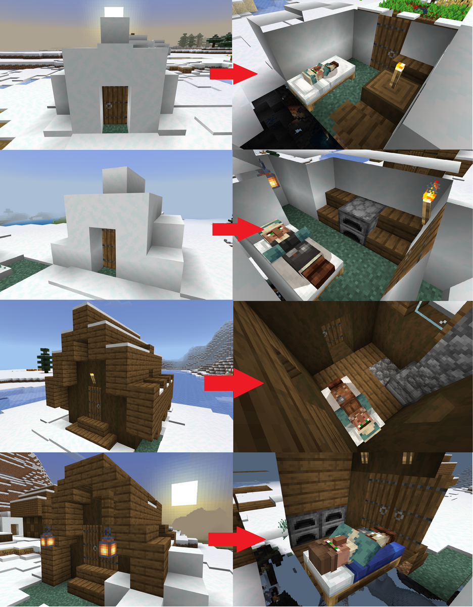 雪原の村の家の画像1