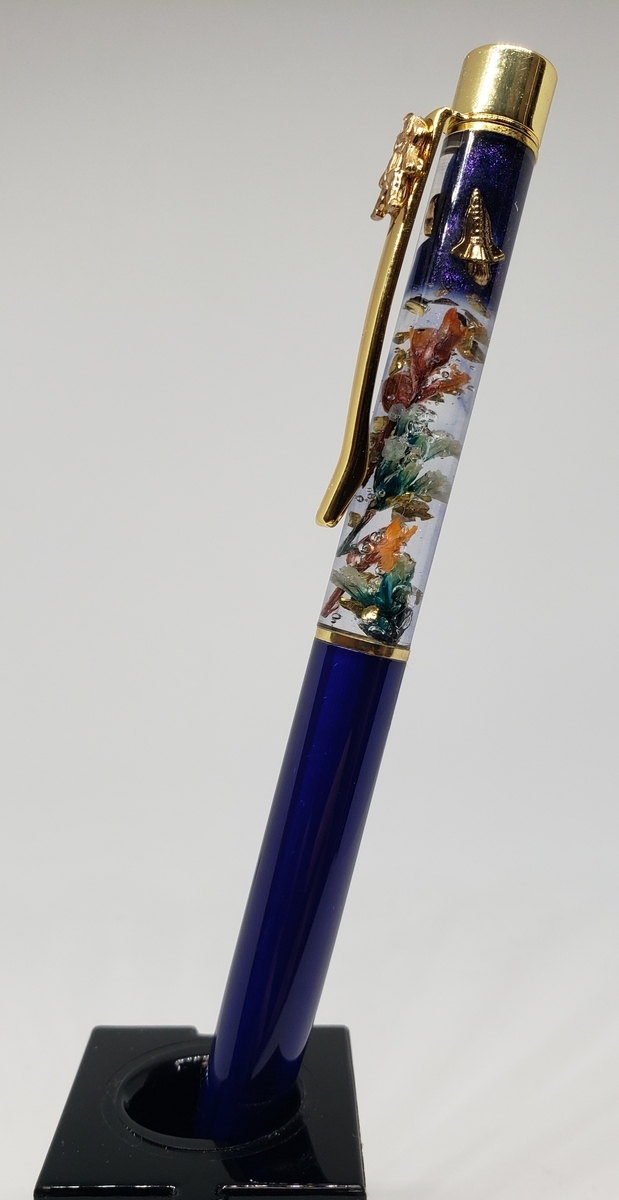 レジン ボールペン（宇宙） - ～レジンの形～noteのハンドメイド日記