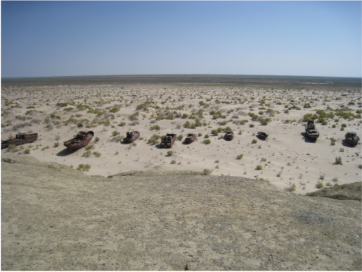 現在のアラル海