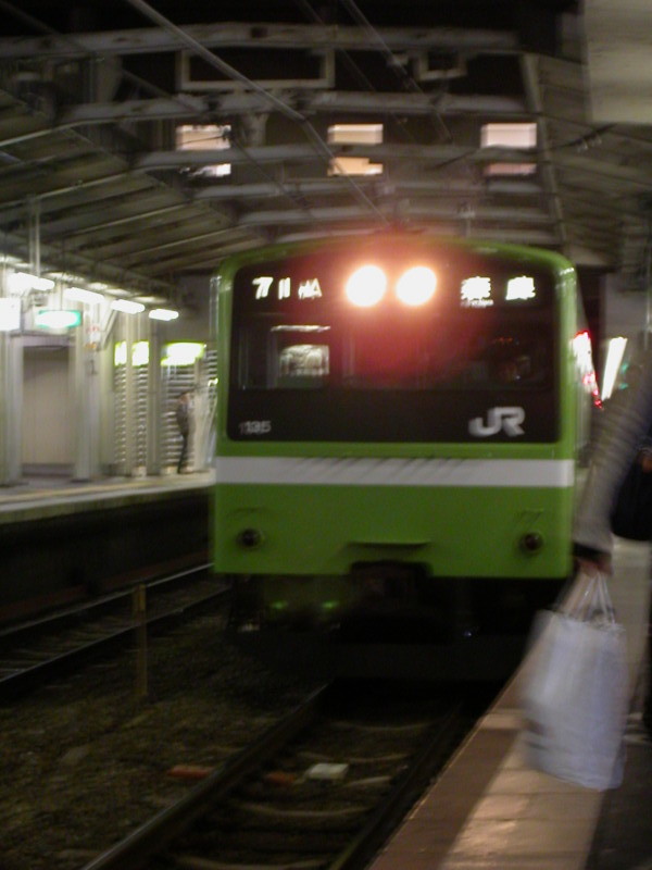 2009/1/9 JR Tannogi Station Platform at Kansai-Honsan For Nara