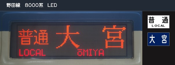 側面表示：東武8000系 野田線 - (元)野田線担当のガラクタ置場