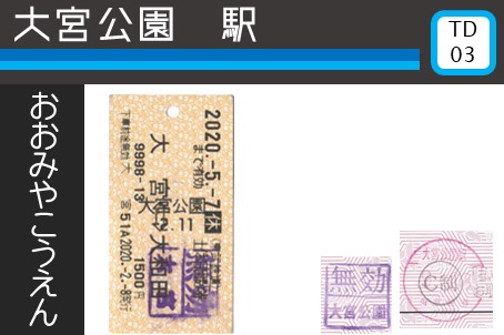 東武野田線の入鋏印・無効印・改札機印字 - (元)野田線担当のガラクタ置場