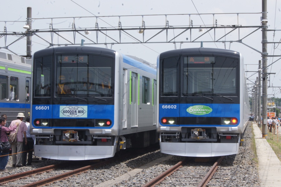 東武60000系 車内ナンバープレート 東武60000系61601F 80000系風の座席へ更新 今後機器も80000系